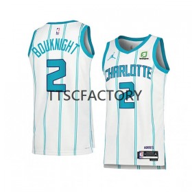 Dres Charlotte Hornets James Bouknight 2 Jordan 2022-23 Association Edition Bijela Swingman - Muške